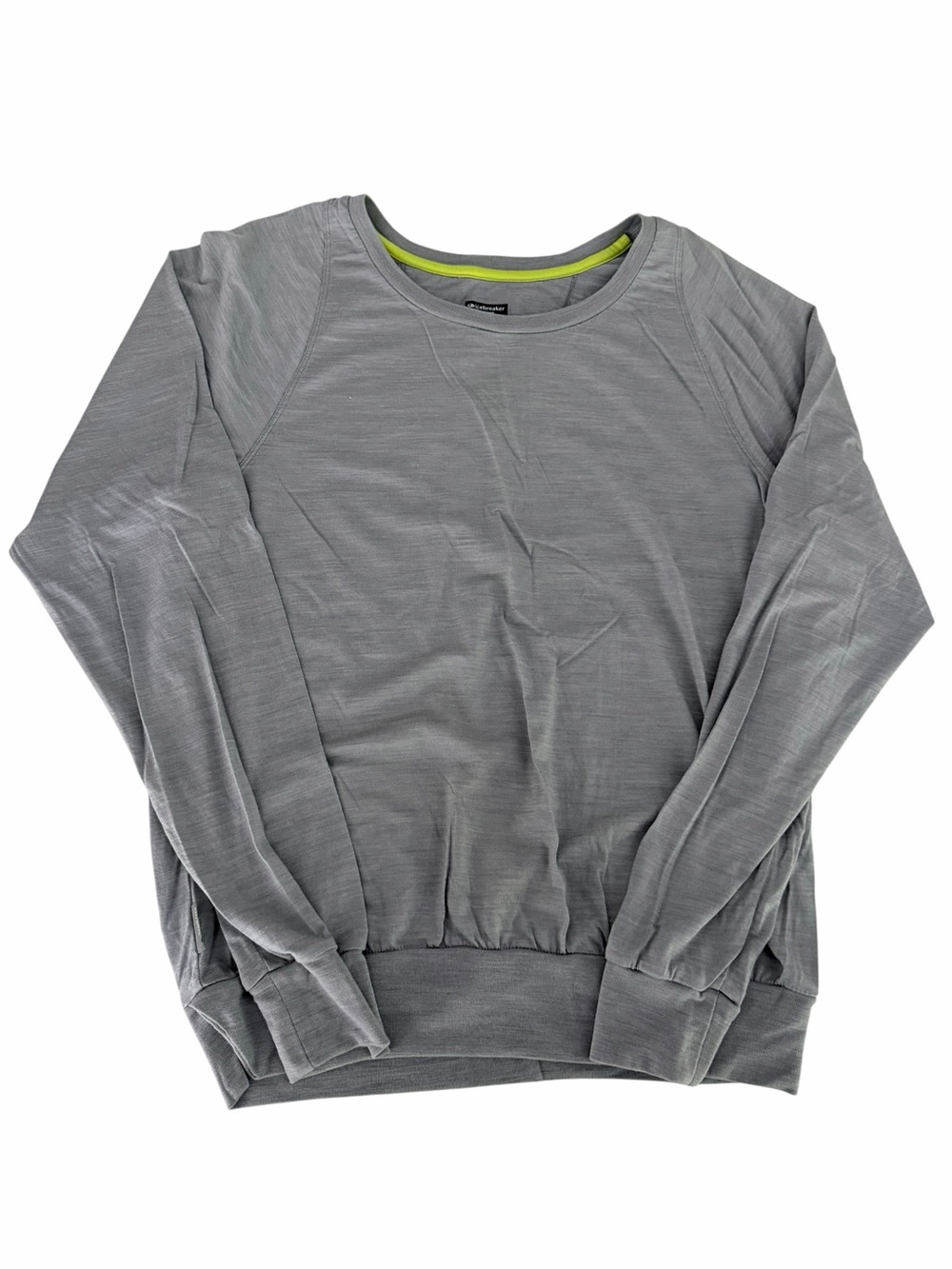 ICEBREAKER Gray Cool-Lite Merino Wool Long Sleeve Pullover Top s - Picture 4 of 11